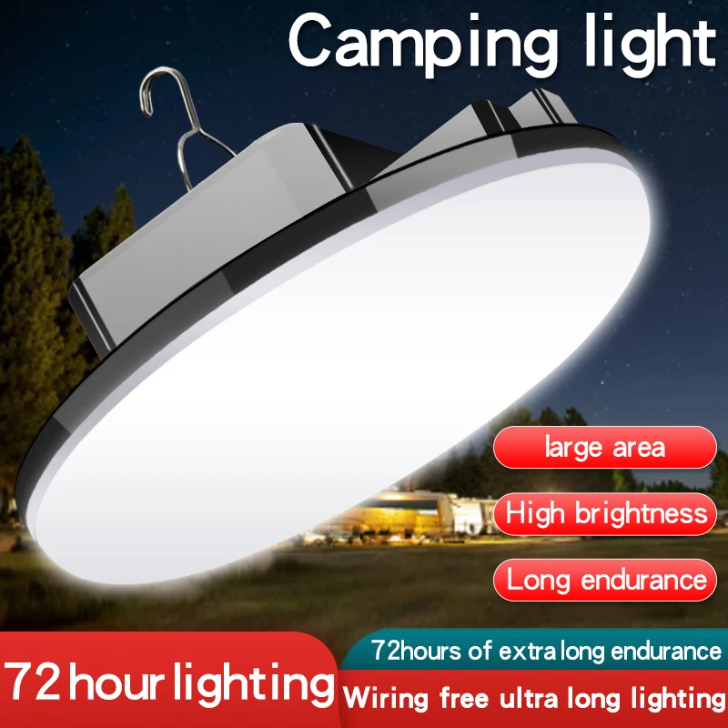 Camping lights, charging lights, portable emergency night market lights, large area LED camping