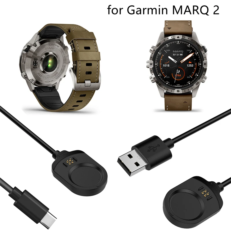 

Charger Power Adapter For Garmin MARQ 2 Smartwatch Charger Dock USB/Type-C Charging Cradle Cable Bracket Stand Smartwatch Holder