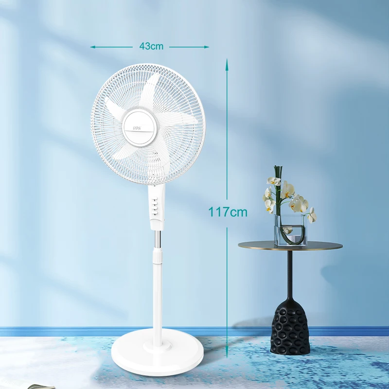 Winning Star Floor Standing Electric Fan Shell 3-speed Shaking