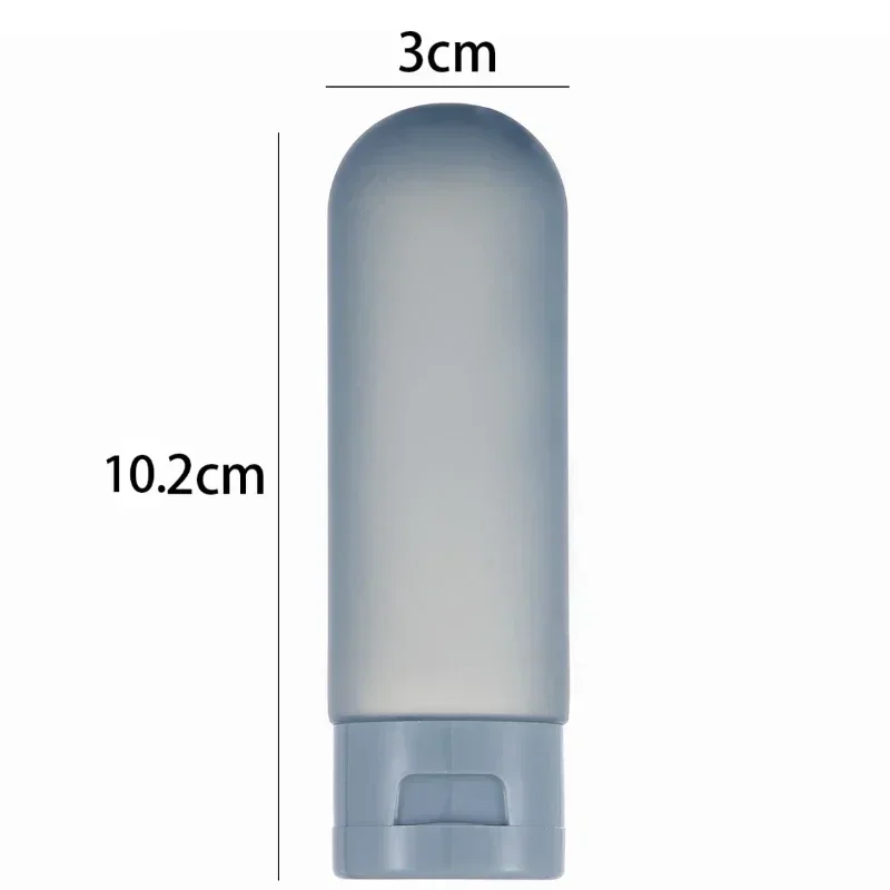 60ml Portable Plastic Tubes Bottling Bottle Cylindrical Squeeze Bottles Travel Cosmetic empty bottle for Shampoo and Shower Gel