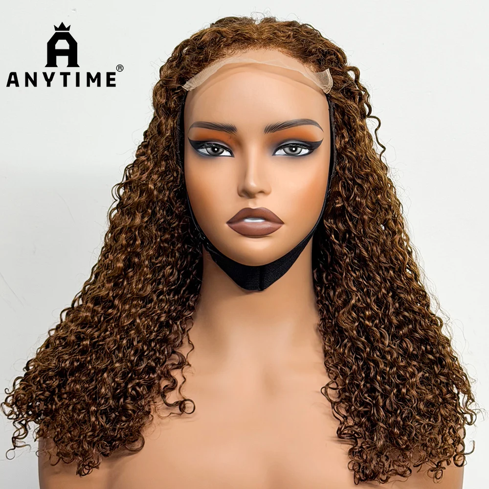 Jerry Pixie Curly 250% Density Real Human Hair Pixie Curl Wigs 5x5 Transparent Lace Closure Front Human Hair Wig for Black Women