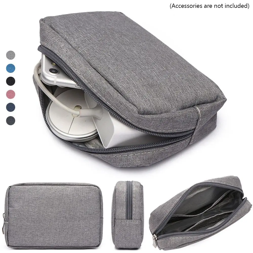 Digital Accessories Storage Bag Portable USB Cable Earphone Organizer Makeup Cover Travel Gadget Devices Pouch