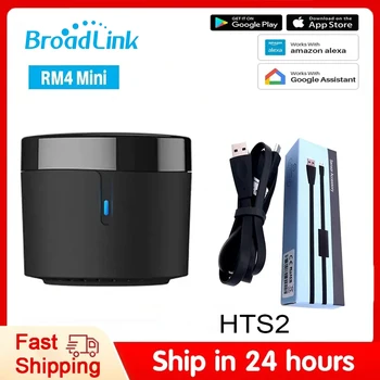 Broadlink RM4 Mini HTS2 IR Remote Controller Air Conditioning TV Set-top Box Temperature Humidity Sensor for Google Home Alexa 1
