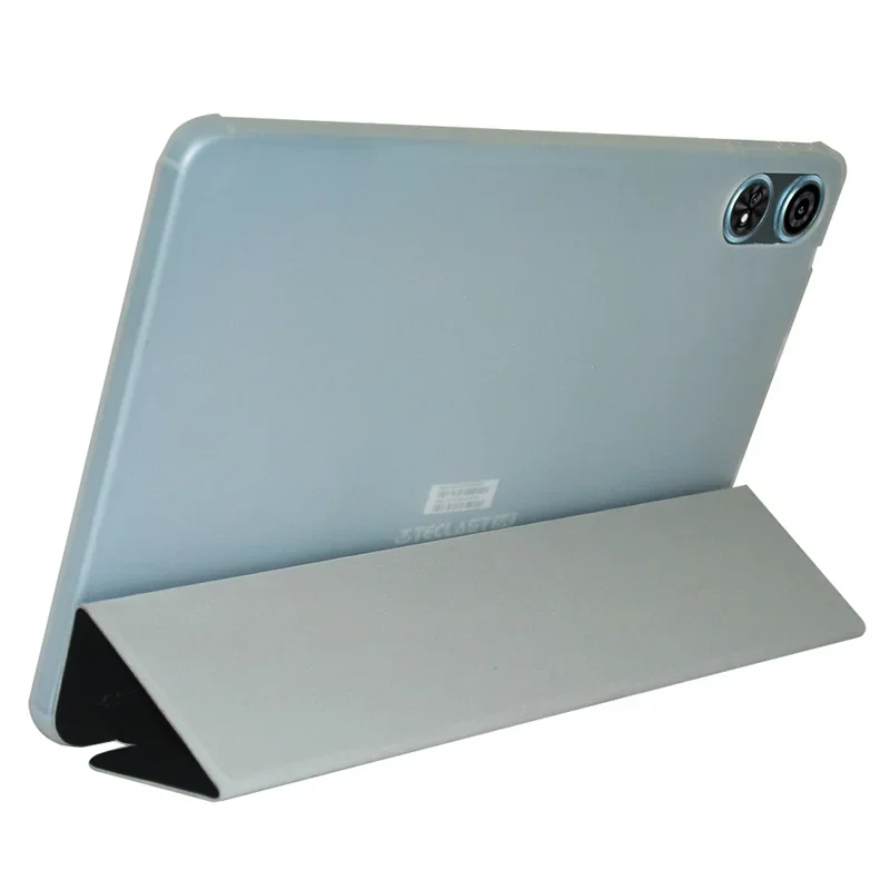 Tri-Folding Stand Cover with Shockproof TPU Back and Airbag Protection