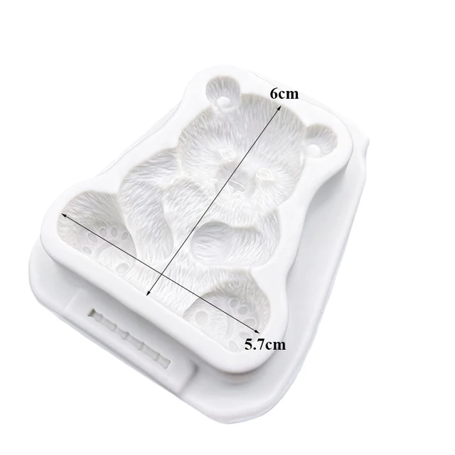 Panda Bamboo Silicone Mold Sugarcraft Chocolate Cupcake Baking Mold Fondant Cake Decorating Tools 3
