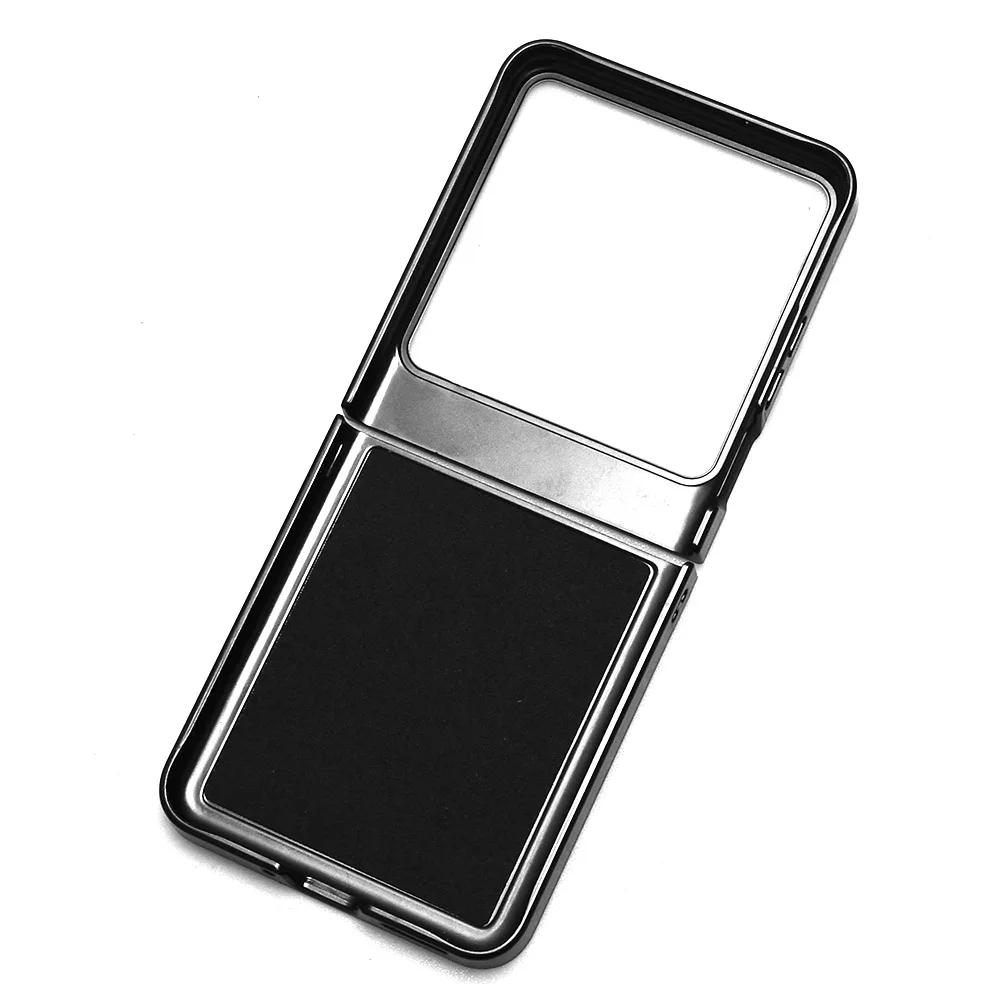 Luxury Leather Skin Texture Ultra-Thin Slim Back Cover for Tecno Phantom V Flip 2