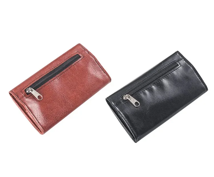 Custodia per tabacco in pelle PU Custodia per portafoglio Borsa portatile per pipa da fumo per sigarette Borsa per carta da imballaggio Custodia per tabacco per erbe - immagine 3