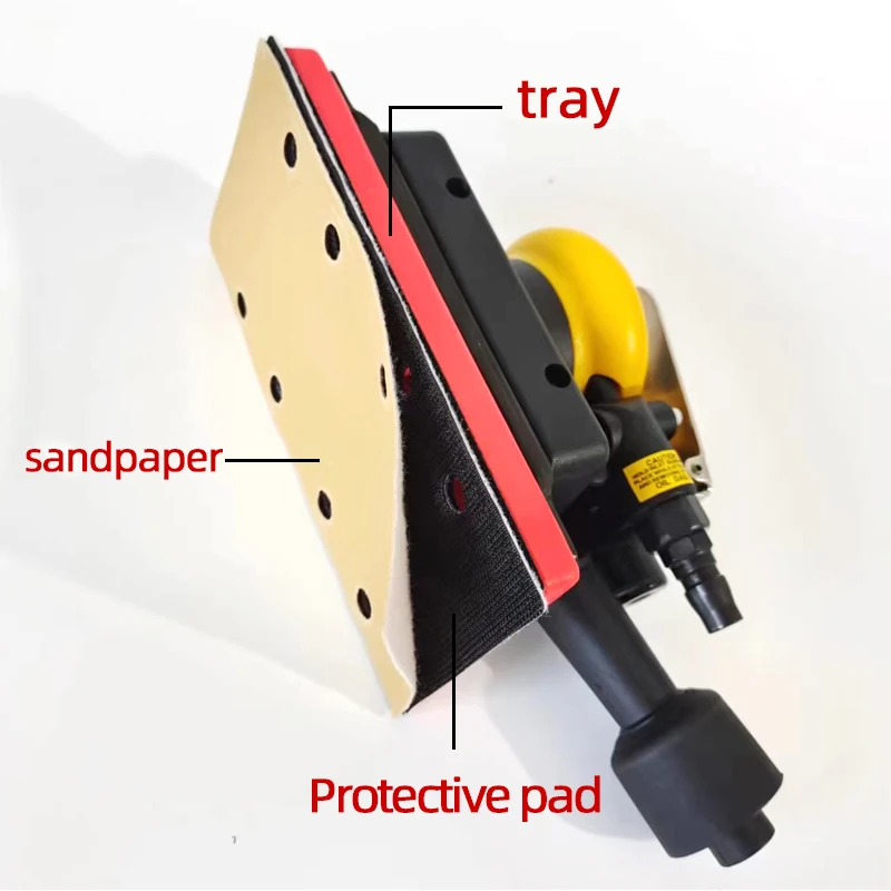 ATPRO 95x180mm 직사각형 드라이 그라인더 소프트 패드 사각형 연삭기 베이스 보호 패드 사포 버퍼 패드