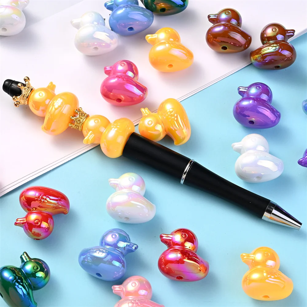 Breloques Canard Phosphorescentes - Lot De 48 Pièces - Résine Lumineuse - Pour Bijoux DIY, Colliers, Bracelets
