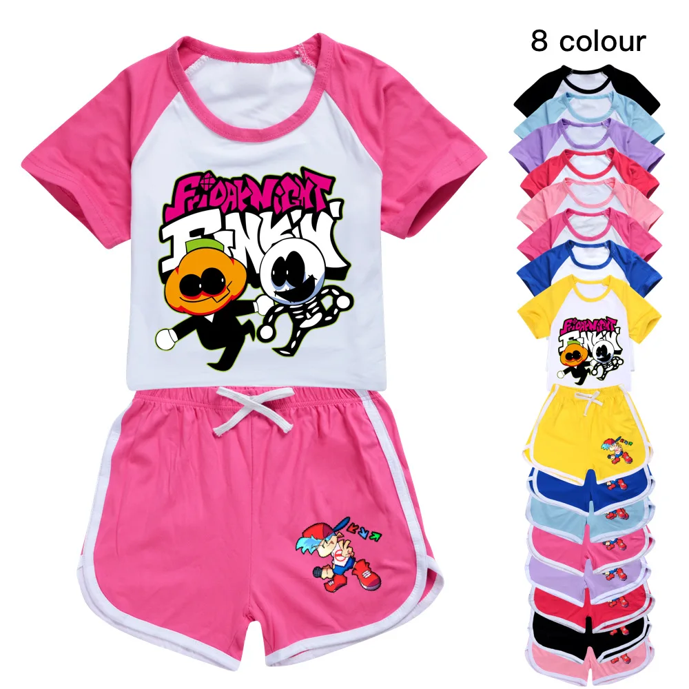 

Friday Night Funkin 100-170 Children's T-shirt Shorts Sports Suit Kids Clothes Girls 2 To 16 Teenage Boys Clothing Set Baby Top