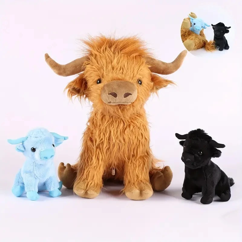 Baby highland cow stuffed animal best sale