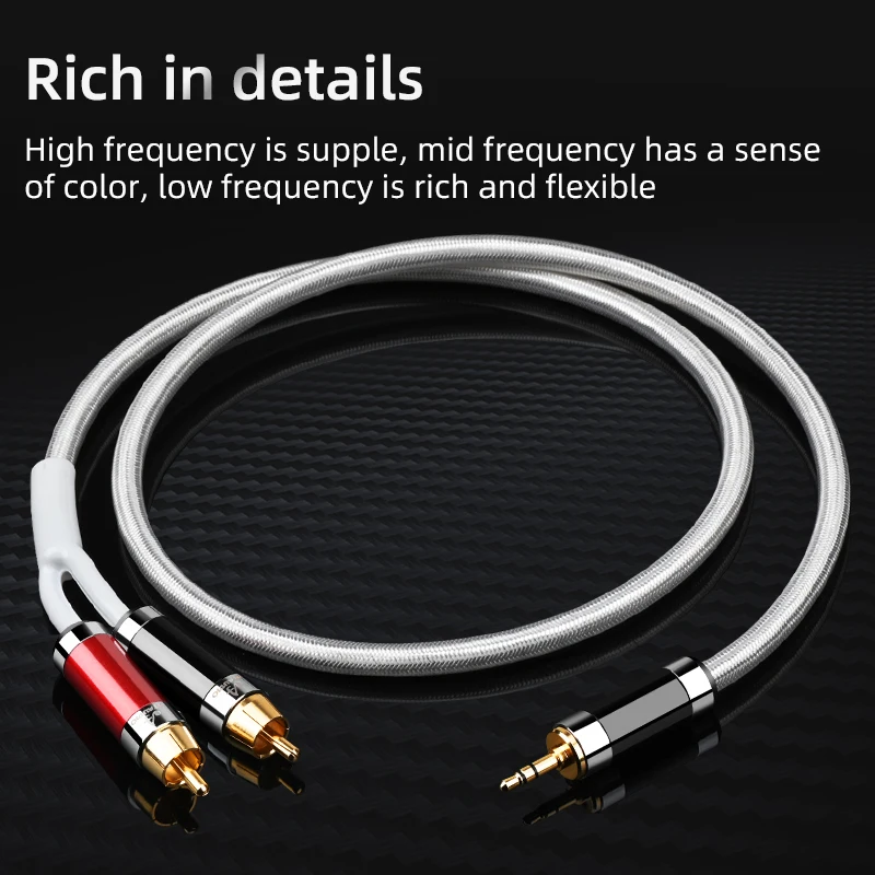 ATAUDIO HIF RCA ̺ ׷ 2RCA  3.5mm  ̺ AUX RCA  3.5 Y й  Ȩ þ ̺ RCA