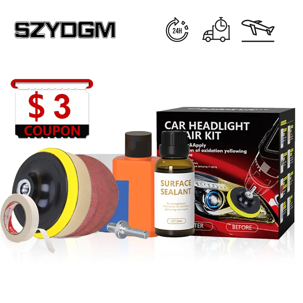 Car Headlight Restoration Polishing Kits Headlamp Repair Kits Car light