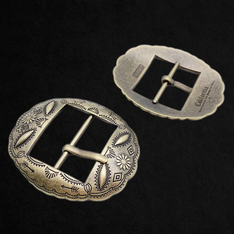 Elegant Metal Belt Buckle with Single Pin - 2 Color Options
