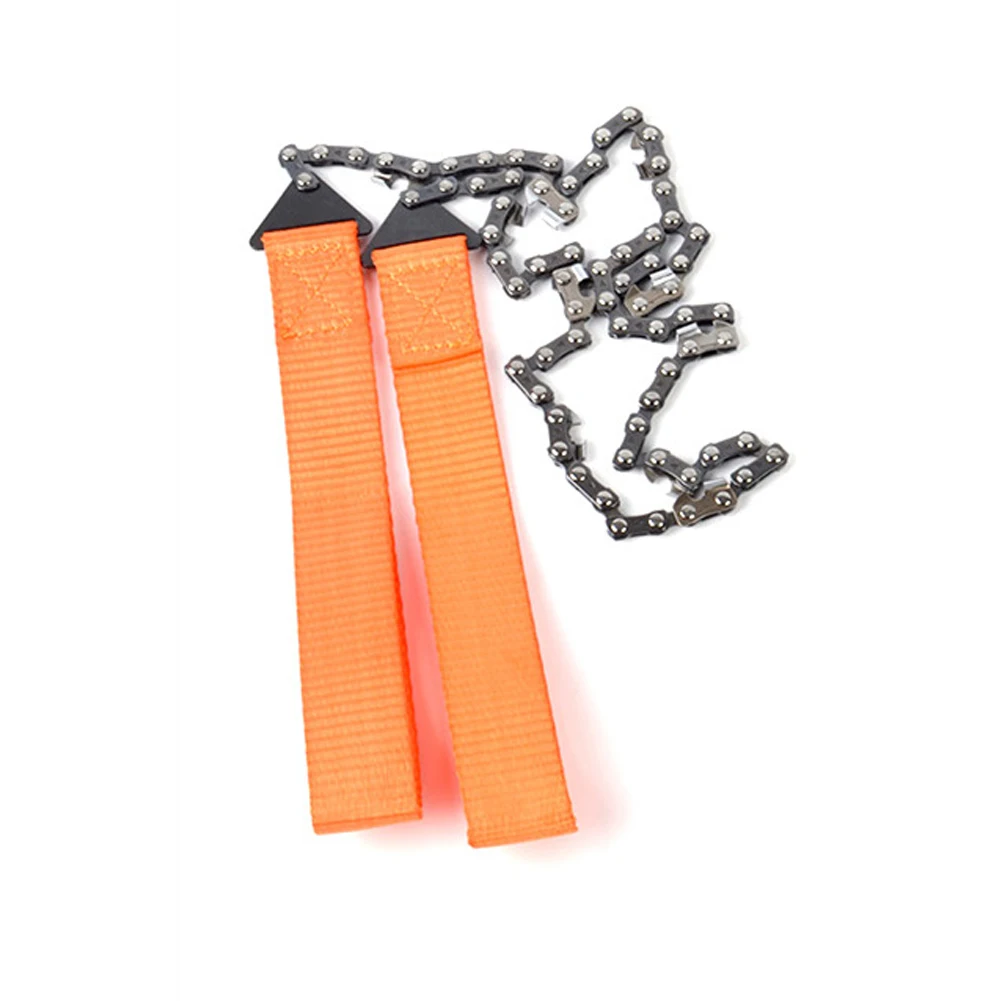 24 Inch Manual Tree Limb Chain Saw Portable Tree Cutting Tool Folding Hand Chain Saw Sharp for Camping/Hiking/Fishing/Picnic Use