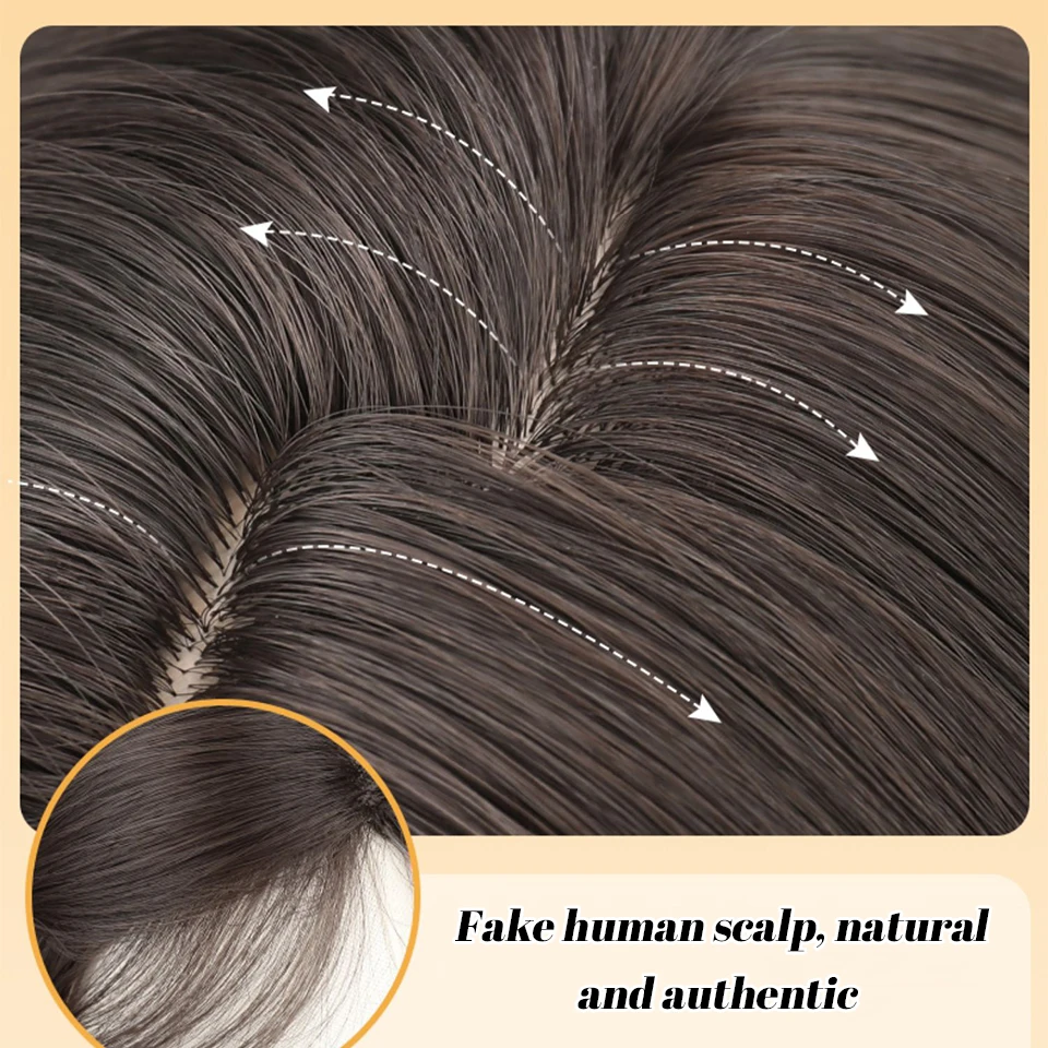 Brown Synthetic Long Deep Wave Wig For Women