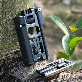 Bicycle Tire Tool Kit 38-in-1 Detachable Bicycle Tool Outdoor Cycling Repair Tool Screwdriver Bits Wrench Bottle Opener Function 1