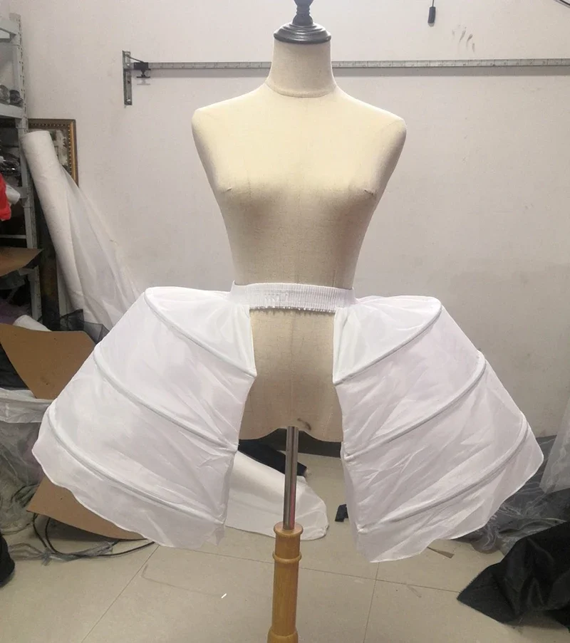 Petticoat Skirt Petticoat Underskirt Wedding Underskirt Lolita Petticoat Flower Girl Underskirt Wedding Petticoat Vintage Underskirt Women Medieval Victorian Cage Dress Short Bilateral Petticoat Clothing Baroque Crinoline Hoops Underskirt Cosplay Accessories