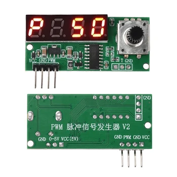 Modulo Generatore di Segnale PWM 3.3V-30V 10HZ-150KHZ con Frequenza Regolabile e Rapporto di Lavoro 0.1%-99.9% per Controllo Velocità Motore Fai-da-te