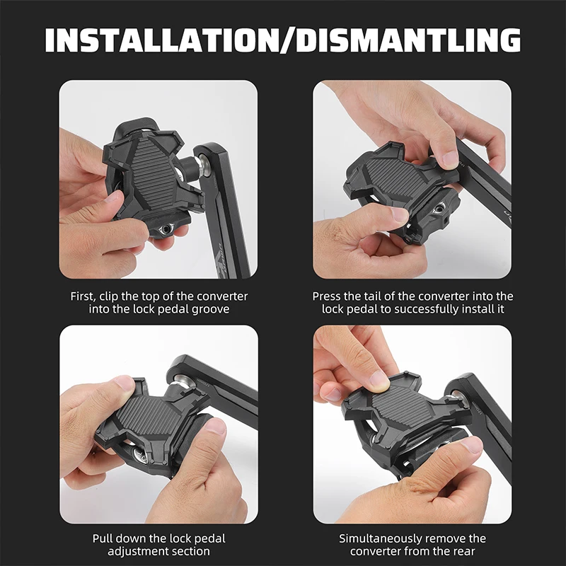 WEST BIKING Bicycle Pedal Adapter For SPD/KEO System Road Bike Pedals Converter Clipless Pedal Platform Adapter Cycling Parts
