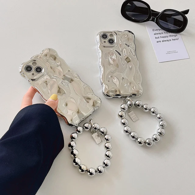 Qianliyao 3D Bubble Wave Pattern Bracelet Phone Case: Making a Stylish Statement