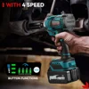 ONEVAN 1200N.M Brushless Electric Impact Wrench 1/2Inch Cordless Electric Screwdriver Wrench Power Tool For Makita 18V Battery 2