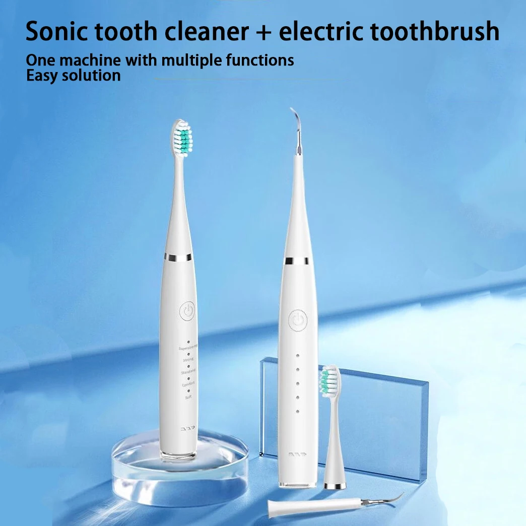 Tartar applicator, tartar removal tool, 5 modes, USB fast charge, 5 replaceable brush head electric toothbrush cleaning set 2