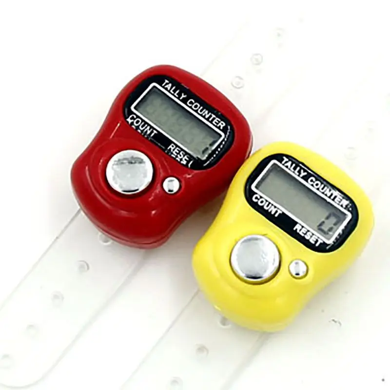 

Electronic Digital Finger Ring Tally Counter Hand Held Knitting Row Counter Clicker NEW Mini Point Marker Counter LCD Timer