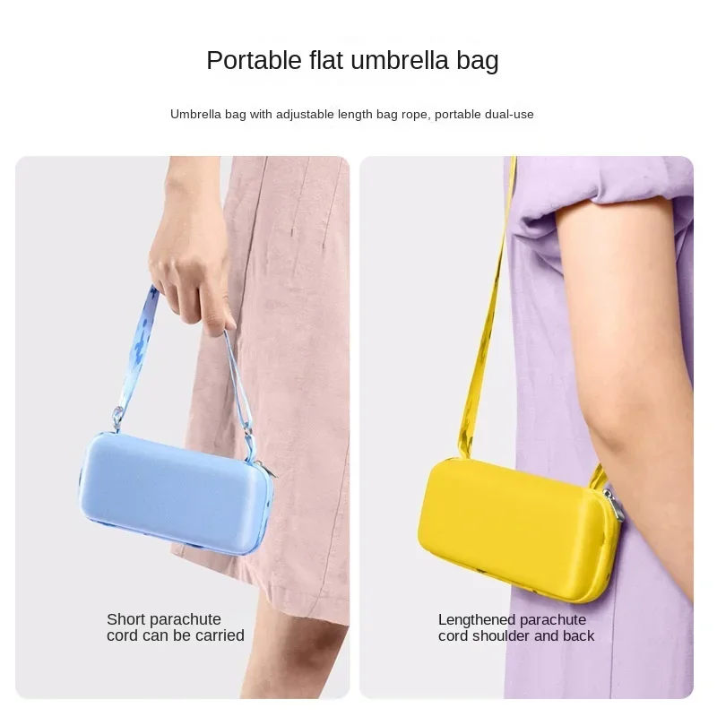 

And Umbrella Folding Pocket Bag Mujer Paraguas Umbrellas Mini Protection Rain Card Compact For Sun 6 Small Women Light