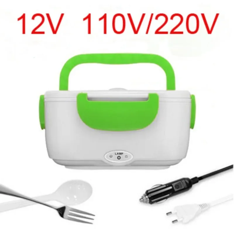 Portable Electric Lunch Box Car Truck&Home US Plug/EU Plug 12V/24V 110V/220V School Bento Rice Cooker Food Container Warmer