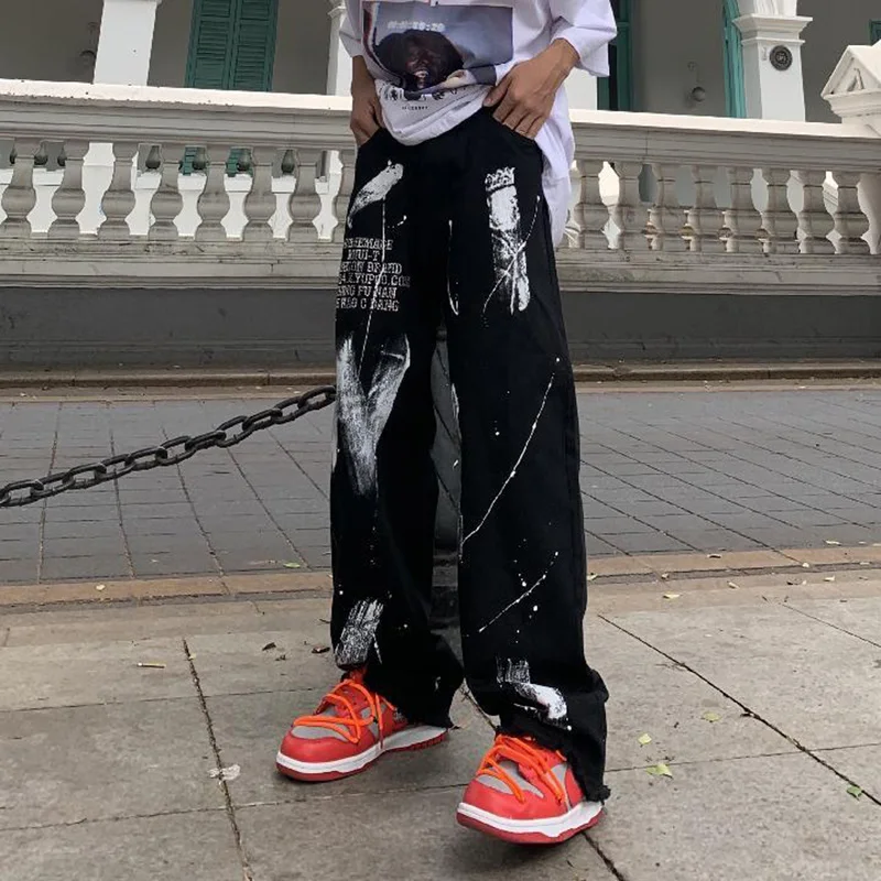 

Fashion Men Women Casual Pants Streetwear Hip Hop Cargo Pants Couple Outfit Punk Style Trousers Comfortable Loose Thin Polyester