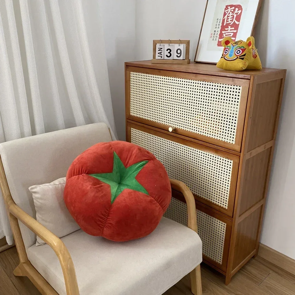 New Mushroom Tomato Cushion Pillows Vegetable Sofa Bay Window Cushion Bedroom Room Decoration Ins Style Cute Little Ornaments 6