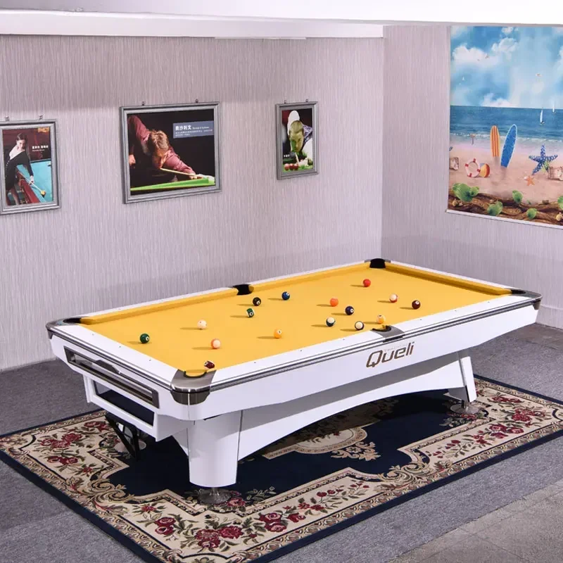 American Style 9 Ball Billiard Table 7ft/8ft/9ft Solid Wood Legs with Cue & Whole Set Accessories for Pool Snooker