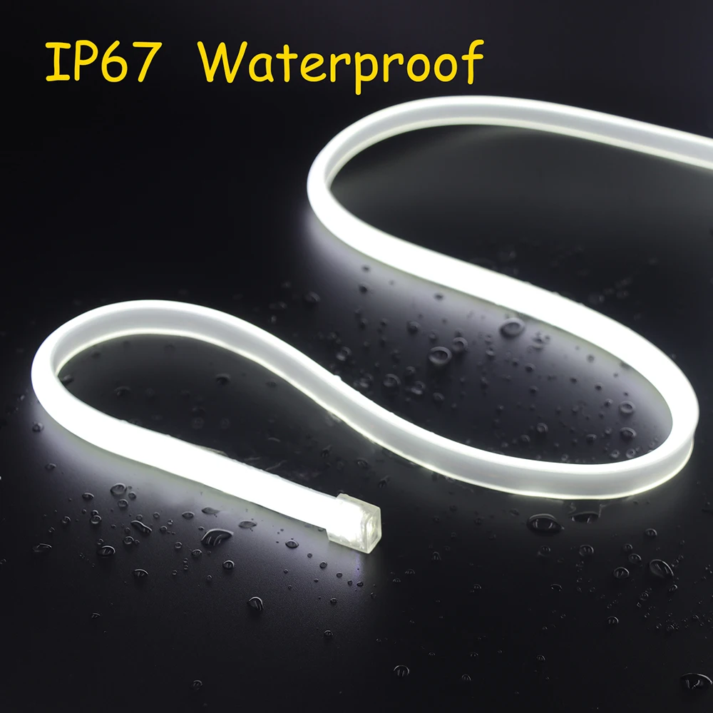 220V COB LED Strip Neon Light Bright 288 LEDs EU Plug RA90 Outdoor Garden Decor 10m 15m 20m 30m LED Tape For Kitchen Lighting