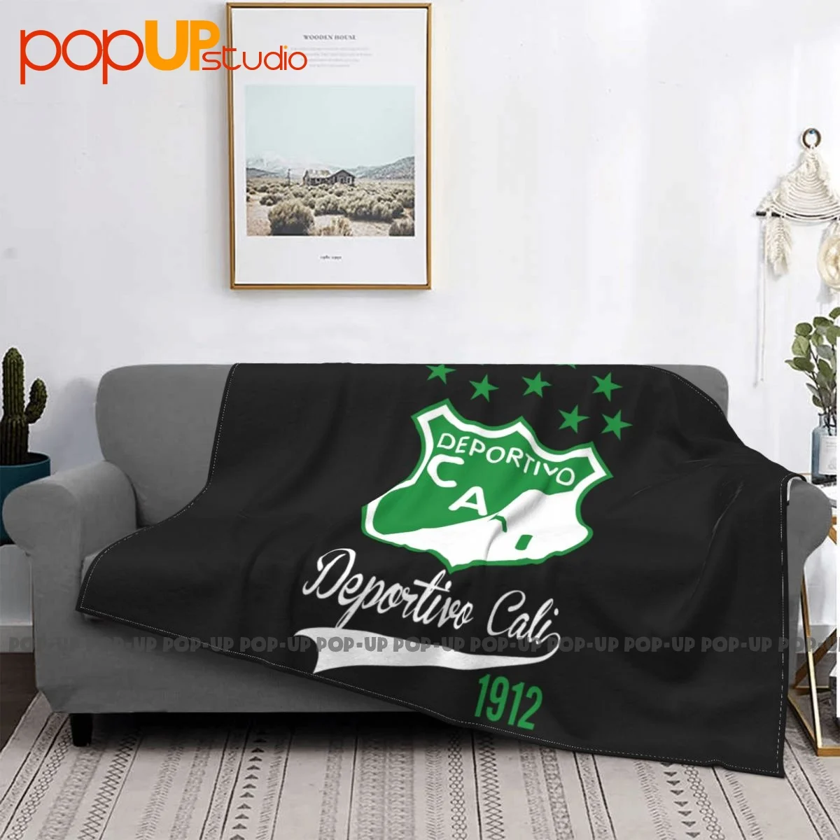 Deportivo Cali De Colombia Futbol Soccer Blanket Soft Flannel Four Seasons Cover Blanket Sleeping Sheets 3