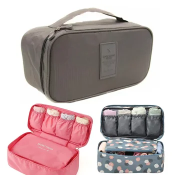 Borsa per reggiseno da viaggio Organizzatore di biancheria intima pieghevole da donna Articoli da toeletta cosmetici Borsa di stoccaggio separata Custodia per il lavaggio portatile impermeabile da donna