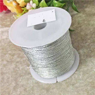 Elegant Gold & Silver Nylon Thread