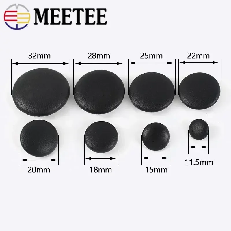 PEPPERLONELY 10-Pack Fabric Covered Buttons – 1 Inch Metal Shank Buttons For DIY & Crafts