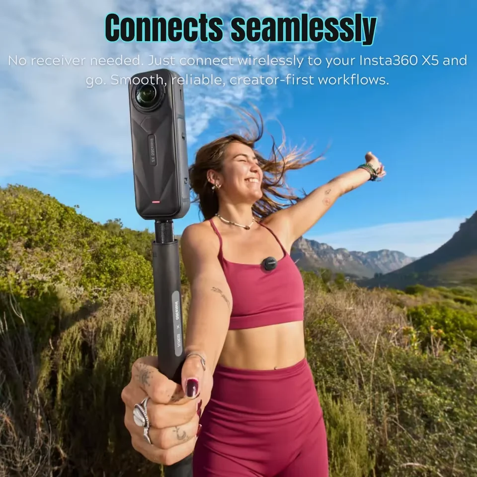 Microphone sans fil Insta360 X4 Mic Air Combo - Rouge