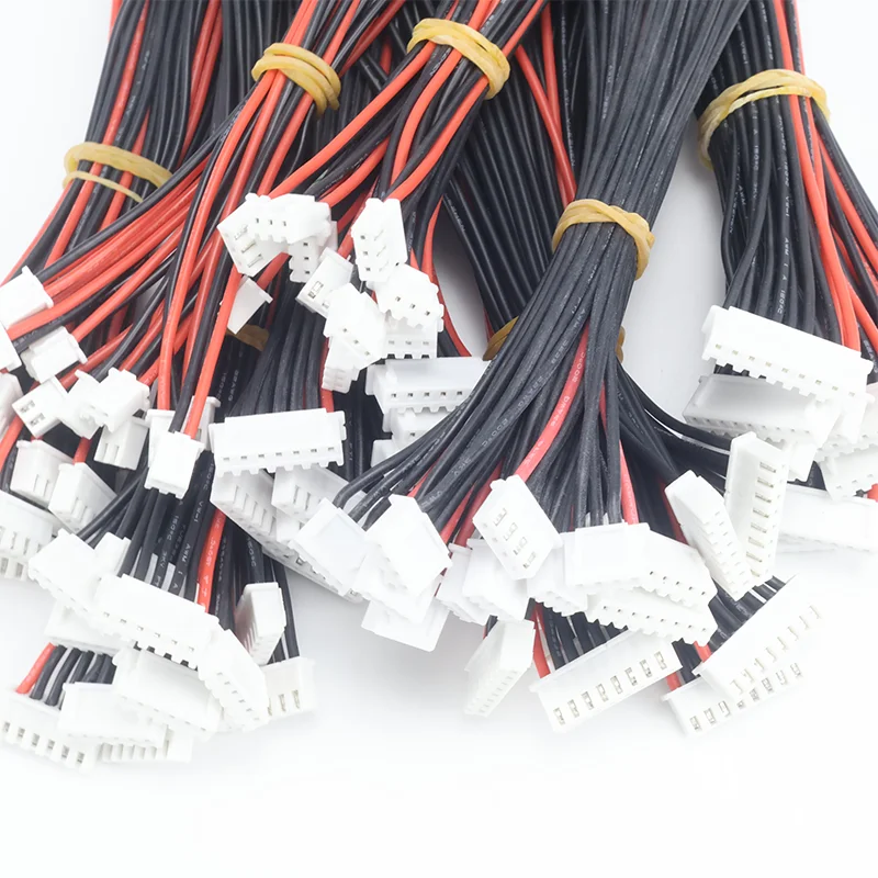 10 개/몫 2S 3S 4S 5S 6s 실리콘 케이블 15 20 30cm 밸런스 충전 라인 B6 밸런스 충전 플러그 리튬 배터리 조립 라인