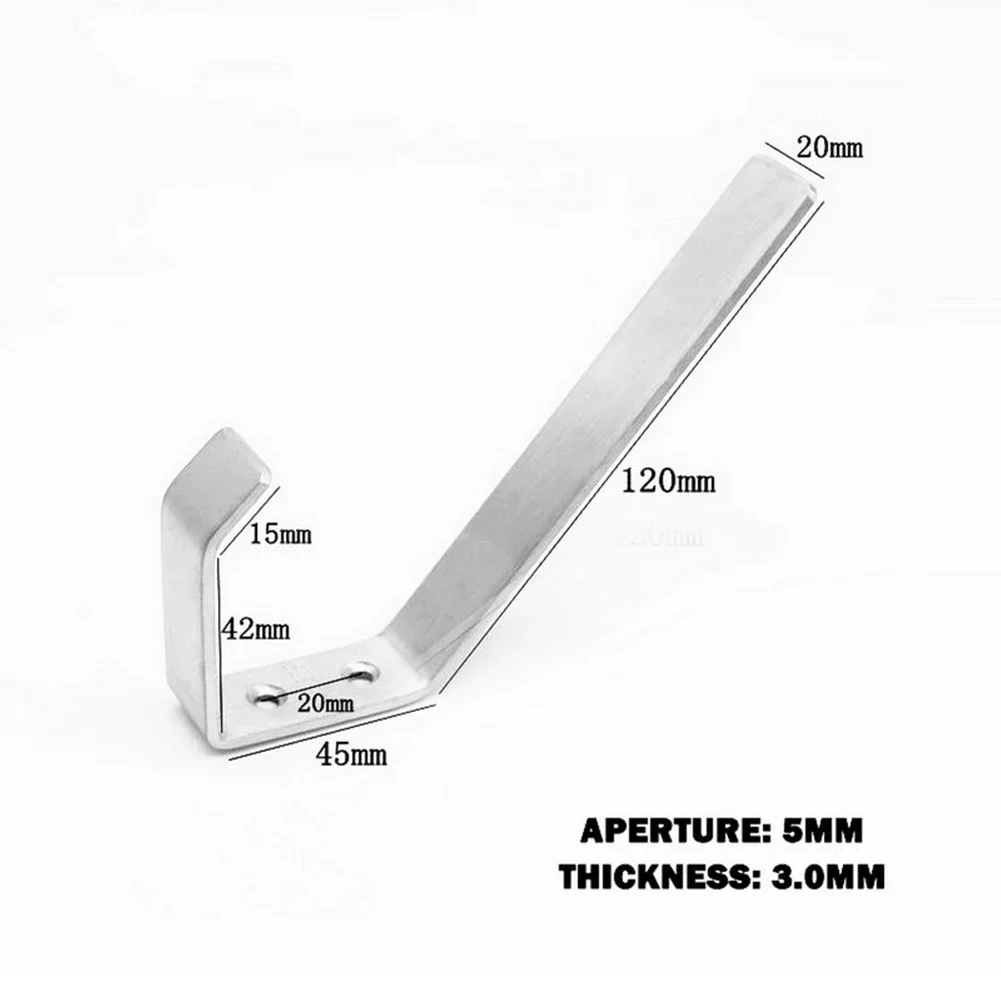 1-2Sets Stainless Steel Motorcycle Helmet Holder Wall Hanger With Mounting Screws Multipurpose Wall Mount Rack For Door Cabinet