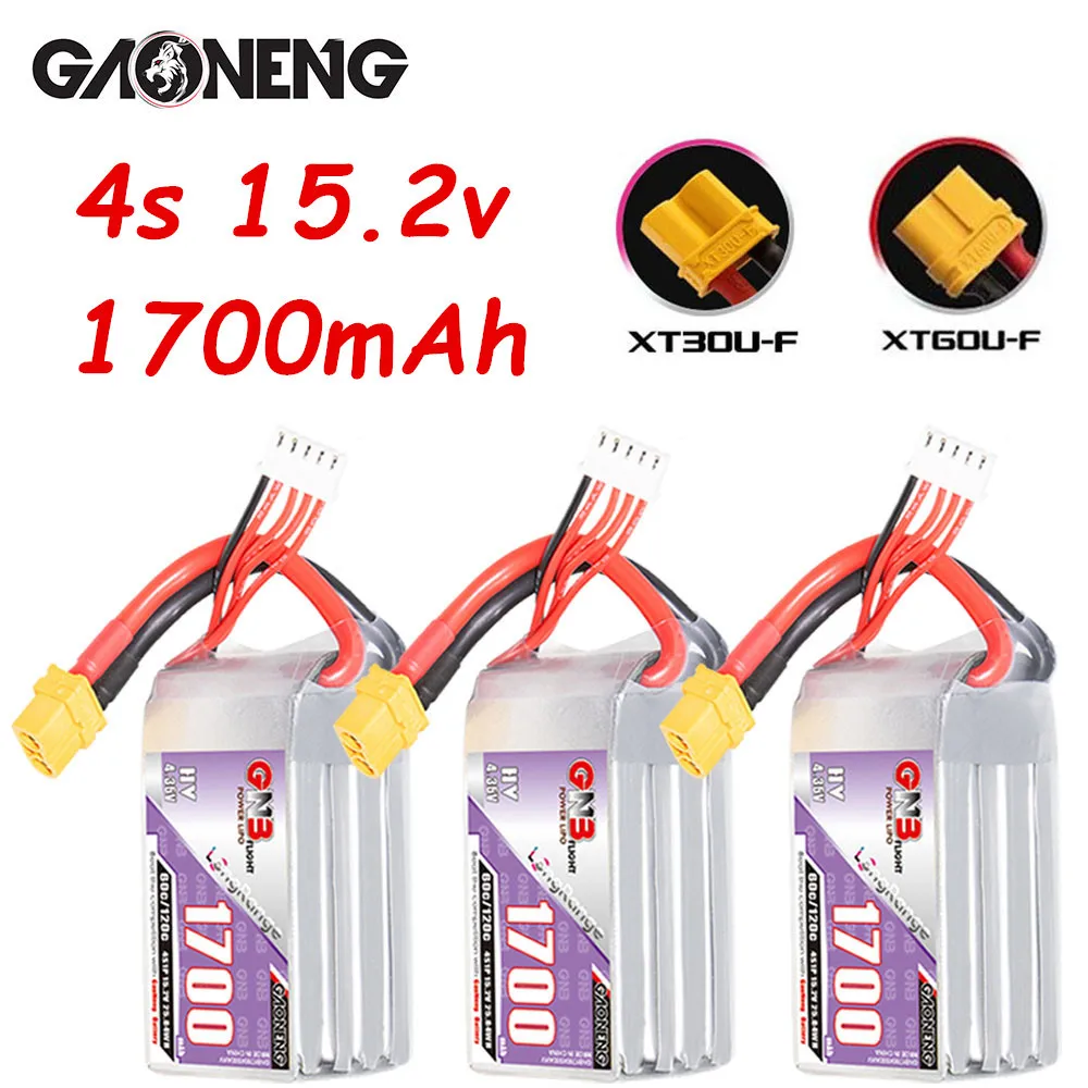 

GNB 3s 1700mAh 60c/120c Rechargeable Battery For RC Helicopter Quadcopter FPV Racing Drone Spare Parts HV 11.4v Lipo Battery