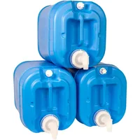 5 Gallon Stackable Water Containers (3-Pack) | 100% Food Grade, BPA-Free | Durable Indoor Outdoor Storage Large Water Jug 1