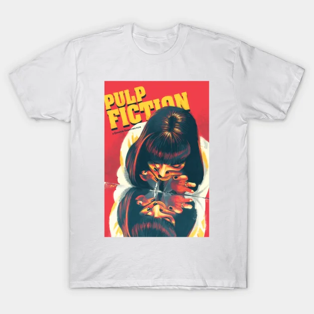 Funny Pulp Fiction TShirt Mia Wallace Quentin Tarantino Graphic