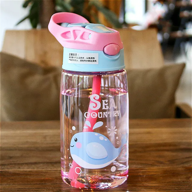 400ml Cute Water Straw Cup Sippy Kids Cartoon BPA Free Leakproof Water  Bottles Bear Outdoor Portable Drink Bottle Children's Cup - AliExpress