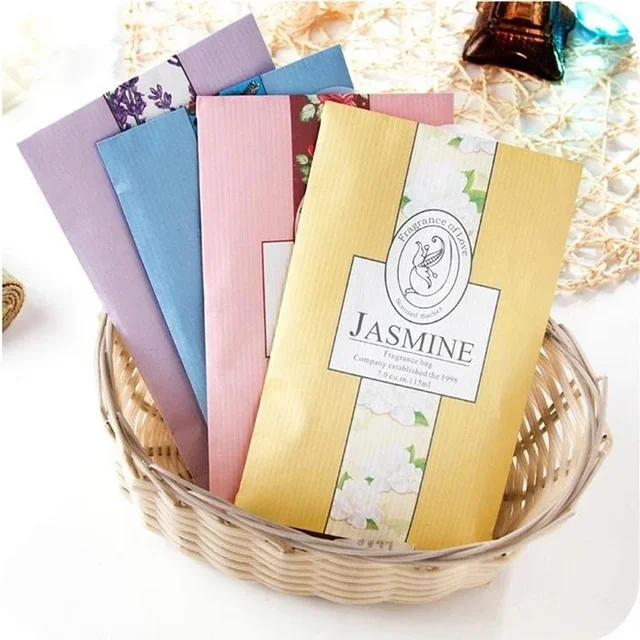 6pcs Natural Sachet Aromatherapy Bag Hanging Fragrant Sachet For Wardrobe Closet Car Fragrance Air Freshening Hanging Home Decor 5