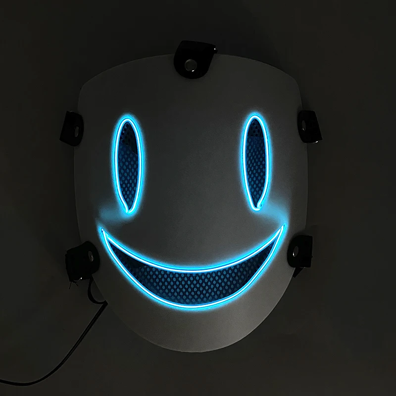 High Rise Invasion-Inspired Yuri Honjo Neon Glow Face Mask Cosplay Prop