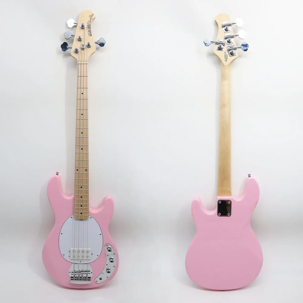 赤 エレキベース 4弦 2基ピックアップ 赤 エレキベース 4弦 2基