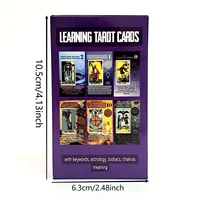 Learning Tarot With Meaning On It Decks 10.3x6cm High Quality 78pcs Cards Divination Board Games Party Entertainment Games 3