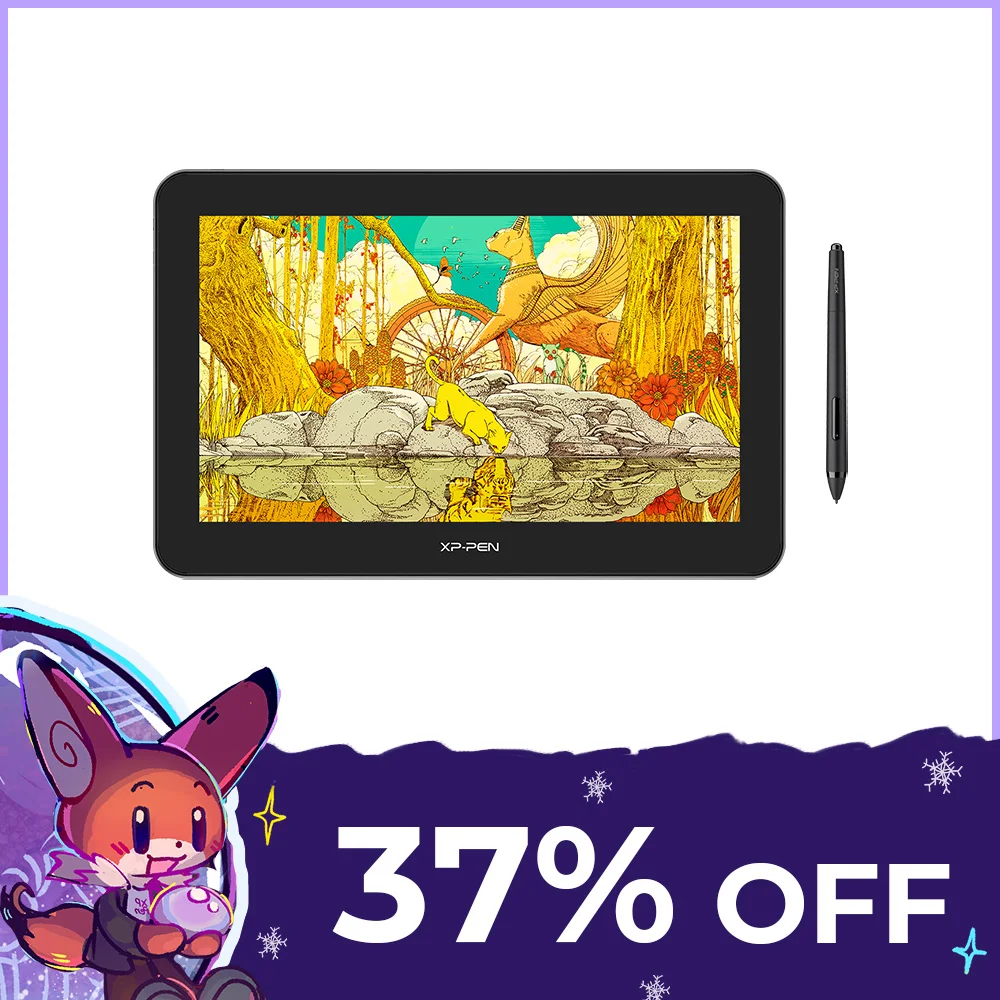 Xppen Artist Pro 16Tp 4K Risoluzione 15.6 Pollici Penna Grafica Tablet Monitor Da Disegno Multi-Touch 124% Srgb Per Windows Mac